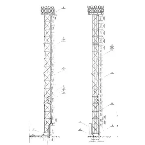 Мачта прожекторная 21x2.9 мм Сталь 20 Серия 3.501.2-123